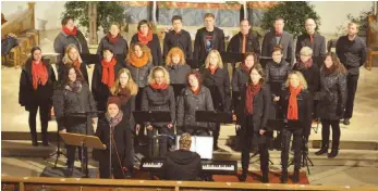  ?? FOTO: PRIVAT ?? Ein Genuss für die Ohren: „Vocal Dream“hat in der Kirche St. Stephanus in Schwendi begeistert.