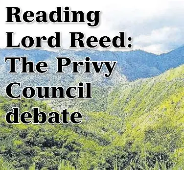 Reading Lord Reed: The Privy Council debate - PressReader