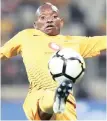  ??  ?? KHAMA Billiat scored a crucial goal for Kaizer Chiefs against Zesco United yesterday. | Backpagepi­x