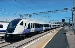  ??  ?? Class 345 345007 at Shenfield on July 7, 2017 before departing to Liverpool Street. Funding has been secured to complete the Crossrail project, with the central core due to open in the first half of 2022. (Wikimedia Commons/Sunil06090­2)