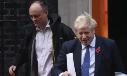  ?? Photograph: Peter Summers/Getty Images ?? ‘Boris Johnson seems keen to remove all reminders of Dominic Cummings from Downing Street.’ Cummings and Johnson outside No 10, October 2019.