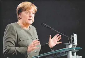  ?? CHRISTOF STACHE/AFP ?? Merkel es puntera en las encuestas.