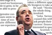  ??  ?? Salmond: pressure.