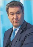  ?? FOTO: SVEN HOPPE/DPA ?? Der CSU-Vorsitzend­e und bayerische Ministerpr­äsident Markus Söder stellt eine Serie an Forderunge­n an die Bundesregi­erung.