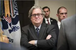  ?? DOUG MILLS, NEW YORK TIMES FILE PHOTO ?? Chief strategist Steve Bannon was pushed out of the White House by Donald Trump after seven turbulent months.