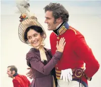  ??  ?? ●●Olivia Cooke and Tom Bateman in the new ITV adaptation of Vanity Fair