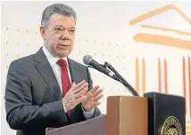  ??  ?? EL PRESIDENTE JUAN MANUEL SANTOS cree que quien lo suceda en la Casa de Nariño deberá seguirle apostando a la paz, la reconcilia­ción y tener mucha paciencia.