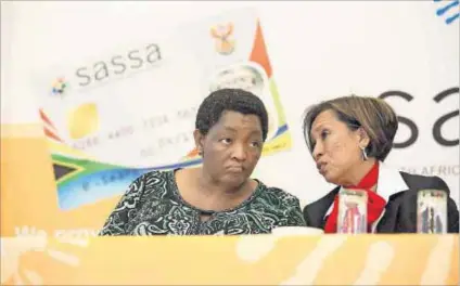  ?? Photo: Daniel Born/Gallo Images ?? Granted: Virginia Petersen (right), former head of Sassa, is backing a R316-million payment to a contractor, against strong evidence that it was not owed.