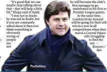  ??  ?? Pochettino