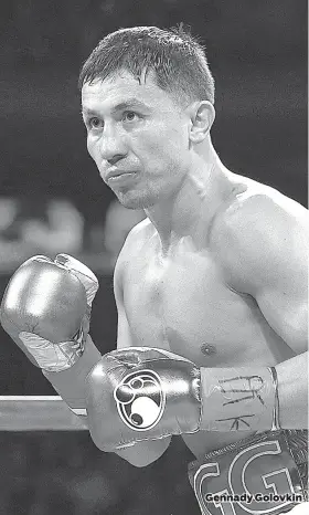  ??  ?? Gennady Golovkin