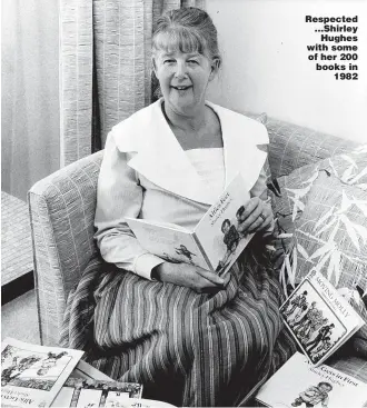  ?? Picture: JACQUELINE HAYNES-SMART/FAIRFAX MEDIA ?? Respected ...Shirley Hughes with some of her 200 books in 1982