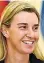  ??  ?? Federica Mogherini