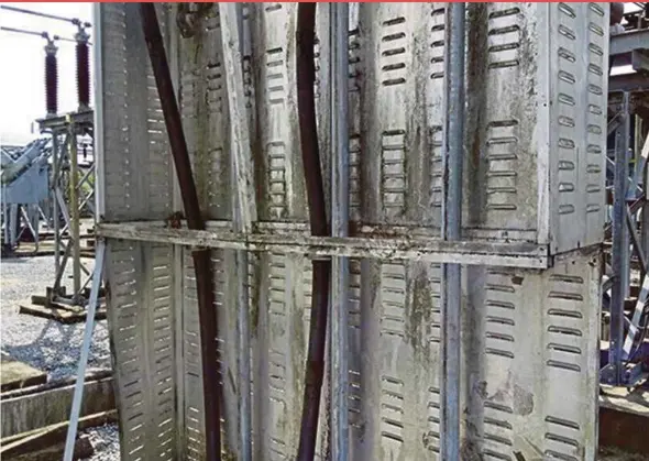  ?? FILE PIC ?? Cables stolen from the switchyard at a substation.