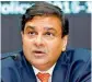  ??  ?? Urjit Patel