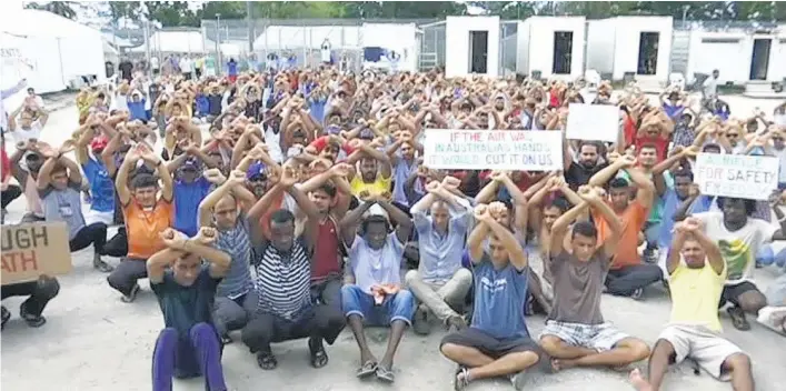  ?? Picture / AP ?? Accepting the 606 refugees on Manus Island would bring a refuge crisis to a close and remind the world New Zealand is a country of principle and courage.