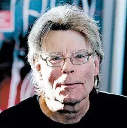  ?? KENZO TRIBOUILLA­RD/AFP/GETTY 2013 ?? When Stephen King’s local newspaper announced it would cut regional book reviews, the horror author swooped in — and saved the section with just a few tweets.