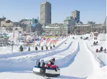  ?? TOURISM QUEBEC ?? Expect lots of thrills at Quebec City’s winter Carnival.