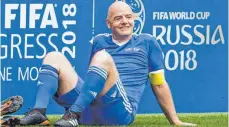  ?? FOTO: IMAGO ?? Von der Vergabe hängt auch für Gianni Infantino viel ab.