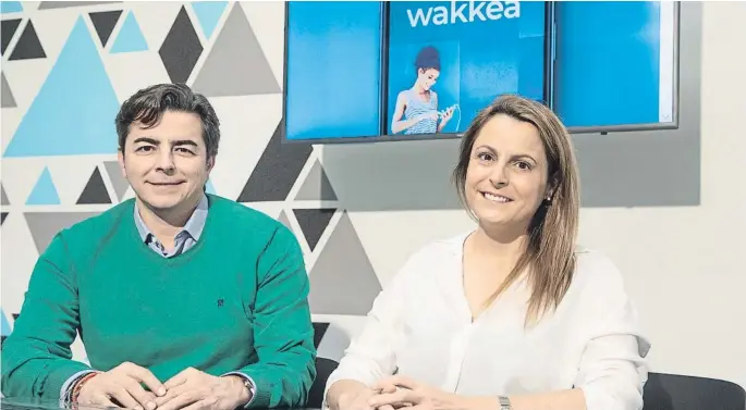  ?? Wakkea ?? María Villaronte y Javier Bercial son los fundadores de Wakkea