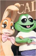  ??  ?? Caramel Bunny and Freddo.