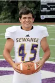  ?? Photo by Charley Watkins ?? Former Ashdown Panther Charlie Trammell is in midseason of his freshman year at the University of the South in Sewanee, Tenn. Trammell was born with bilateral clubfoot and needed multiple surgeries at a young age to be able to walk and run.