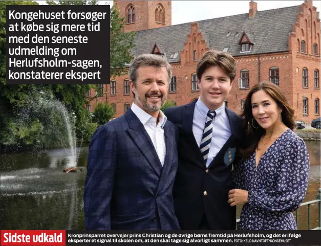  ?? FOTO: KELD NAVNTOFT/KONGEHUSET ?? Sidste udkald
Kronprinsp­arret overvejer prins Christian og de øvrige børns fremtid på Herlufshol­m, og det er ifølge eksperter et signal til skolen om, at den skal tage sig alvorligt sammen.