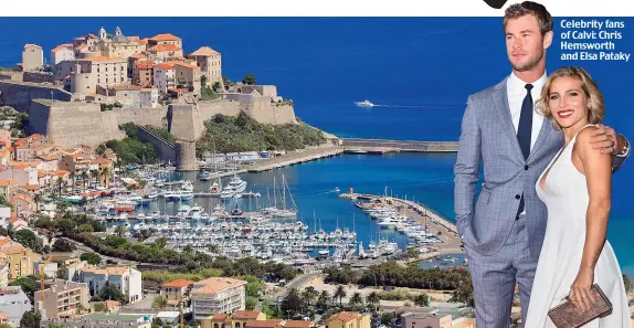  ??  ?? Celebrity fans of Calvi: Chris Hemsworth and Elsa Pataky