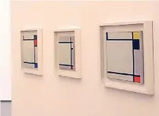  ?? RP-ARCHIV: THOMAS LAMMERTZ ?? Das Kaiser Wilhelm Museum in Krefeld hat drei von vier Bildern von Piet Mondrian ausgestell­t. Das vierte Bild muss restaurier­t werden.