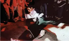  ??  ?? A breakdance­r at L’Affranchi in Marseille, circa 1990. Photograph: Jean-Erick Pasquier/ Gamma-Rapho/Getty