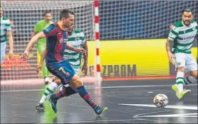  ?? FOTO: FCB ?? Dyego, en un lance de una final, que lamentó haber dejado escapar