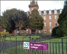  ??  ?? Shock: St Joseph’s, where the English teacher worked