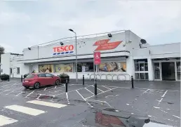  ??  ?? Tesco Extra The St Leonards store in East Kilbride