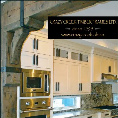  ??  ?? CRAZY CREEK TIMBER FRAMES LTD.