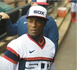  ?? BRIAN CASSELLA/CHICAGO TRIBUNE ?? White Sox shortstop Tim Anderson prepares for a game on Sunday at Guaranteed Rate Field.