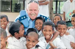  ??  ?? Popular cops: Timorese kids loved New Zealand police officers, calling ‘‘kia ora’’ and ‘‘ka pai’’ to them on the street, John Spence said.