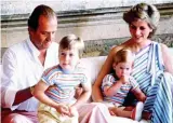  ?? ?? Pass claims: Juan Carlos with Diana, William and Harry in Majorca in 1986