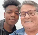  ?? PROVIDED BY DEE HARKRIDER ?? “Delivontae Johnson, I pray that God blesses you beyond any measure!” wrote Dee Harkrider of Wynne, Ark., on Facebook after a stranger returned her wallet to her. She now considers Johnson “a new friend” after his random act of kindness.