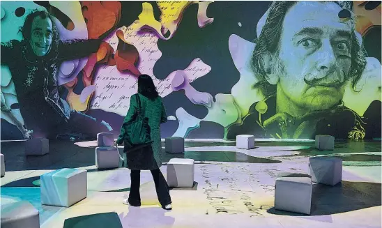  ?? EFE ?? La exposición da una nueva visión del genio de Figueres se puede visitar en el Centro de Artes Bombas Gens
