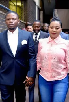  ??  ?? Sheperd Bushiri and his wife, Mary