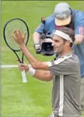  ??  ?? Roger Federer, ayer.