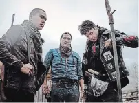  ?? JOHNNY WONG COURTESY OF TIFF ?? Forrest Goodluck, Michael Greyeyes and Kiowa Gordon in the Indigenous zombie movie “Blood Quantum”
