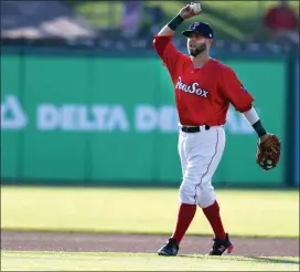  ?? File photo by Louriann Mardo-Zayat / lmzartwork­s.com ?? Second baseman Dustin Pedroia became the first MLB player to have cartilage restoratio­n surgery on his ailing knee in October. The surgery is normally for NBA players.