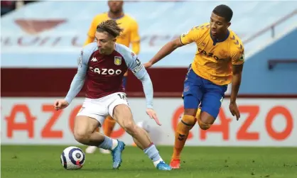  ??  ?? Aston Villa’s talisman, Jack Grealish, made his return from the bench after a three-month lay-off. Photograph: Getty Images