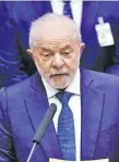  ?? ?? El presidente Lula, en su discurso en el Congreso. AFP