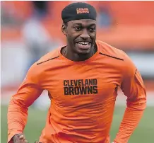  ?? JASON MILLER/GETTY IMAGES ?? The Browns have 21 days to decide whether to activate Robert Griffin III or shut him down for the season.