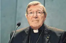  ?? FOTO: AFP ?? Kardinal George Pell muss sich am 18. Juli im australisc­hen Melbourne zu einer Anhörung vor Gericht einfinden.