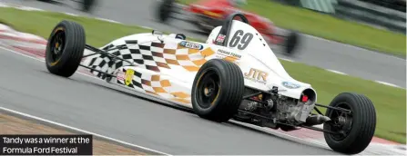  ??  ?? Tandy was a winner at the Formula Ford Festival