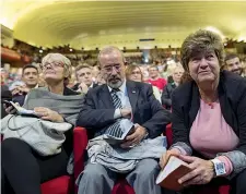  ??  ?? Da sinistra Anna Maria Furlan (Cisl) , Carmelo Barbagallo (Uil) e Susanna Camusso (Cgil)