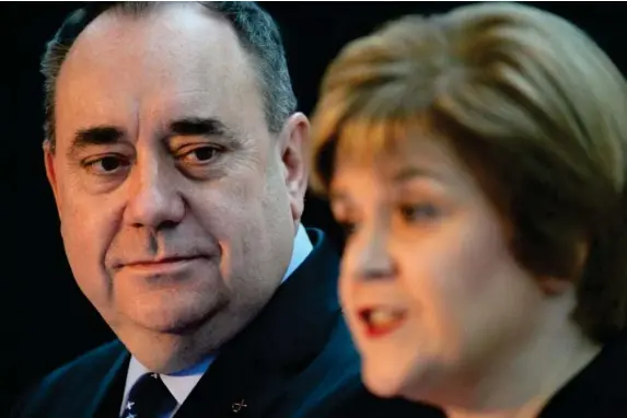  ?? (Getty) ?? The Salmond-Sturgeon wars don’t seem to be hurting the ‘yes’ cause