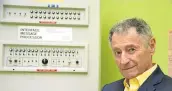  ?? Picture: AFP/ ROBYN BECK ?? MOTHER OF INVENTIONS: Dr Leonard Kleinrock beside the first Interface Message Processor in the lab from which the first internet message was sent, at the University of California on October 29 1969. Kleinrock and a team got a computer to “talk” to a machine, giving birth to a network that became known as the internet.